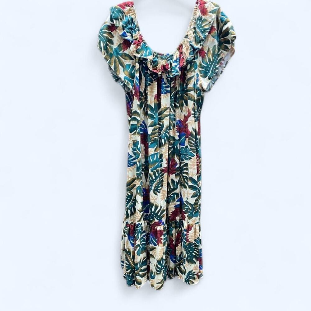 Vintage 70s/80s Hilo Hattie Off-the-Shoulder Dress